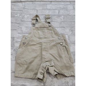 Vintage Baby Gap Bib Overalls Infant 3-6 Months Carpenter Denim Khaki‎ Tan